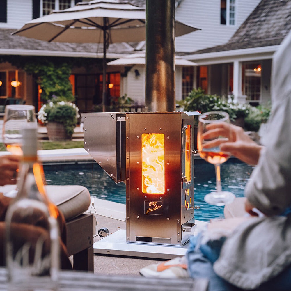 Timber Stoves Big Timber Wood Pellet Patio Heater - WPPHBTSS1.0