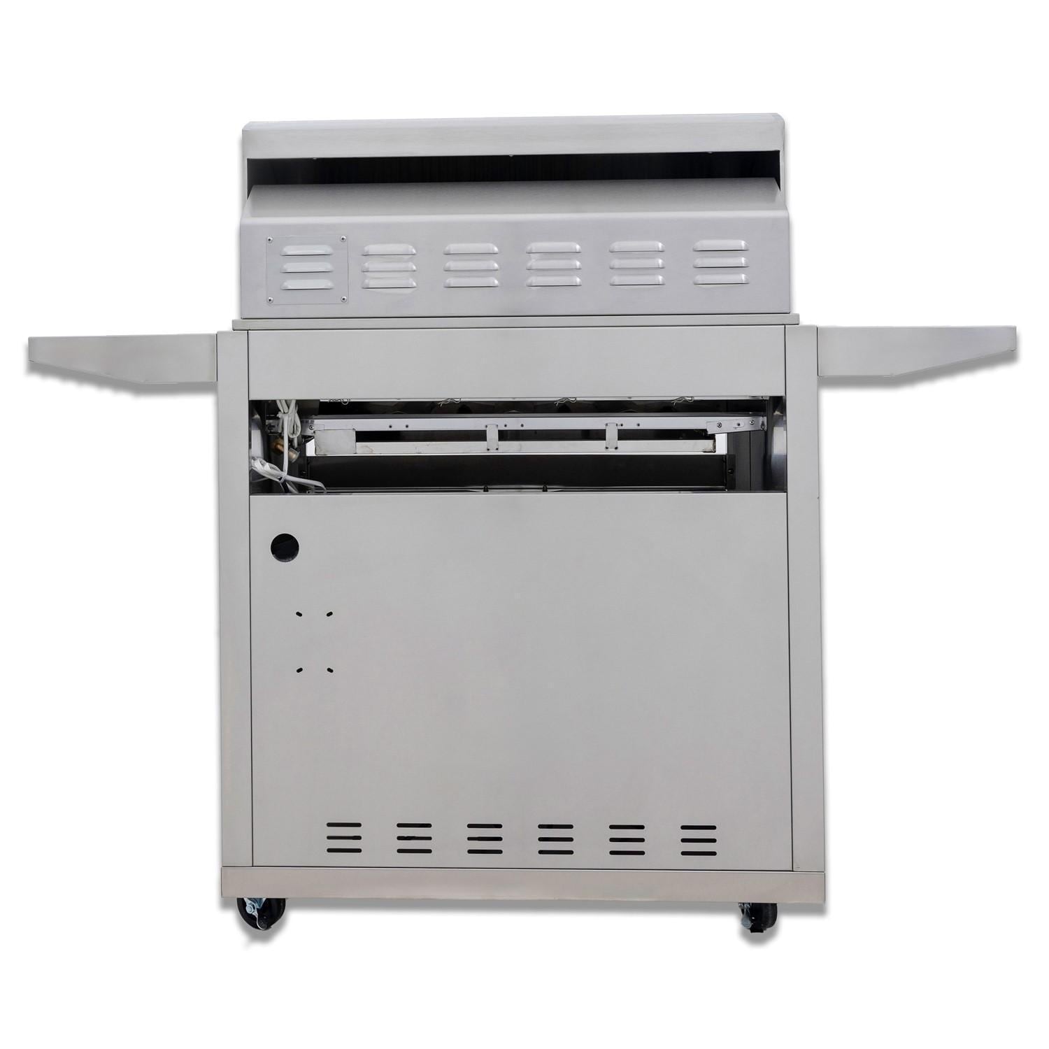 Blaze LTE+ 32-Inch 4-Burner Freestanding Gas Grill with Lift-Assist Hood and Rear Infrared Burner