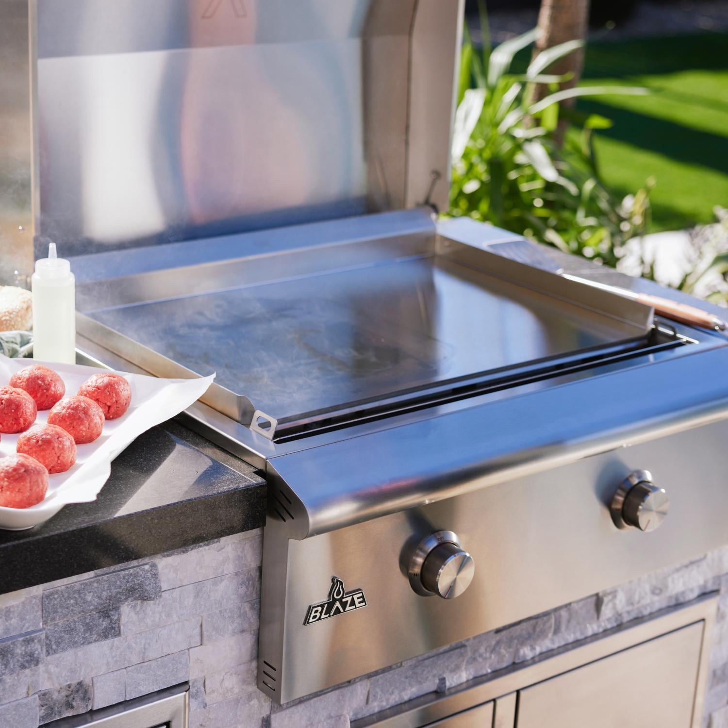 Blaze LTE+ 30-Inch Built-in Griddle w/Lift-Assist Hood