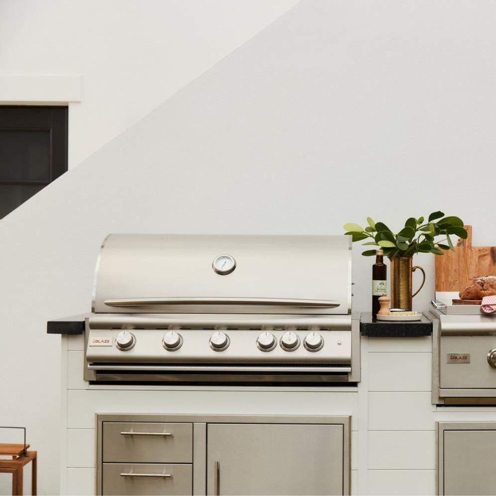 Blaze LTE+ 40-Inch 5-Burner Built-In Gas Grill w/ Lift-Assist Hood & Rear Infrared Burner