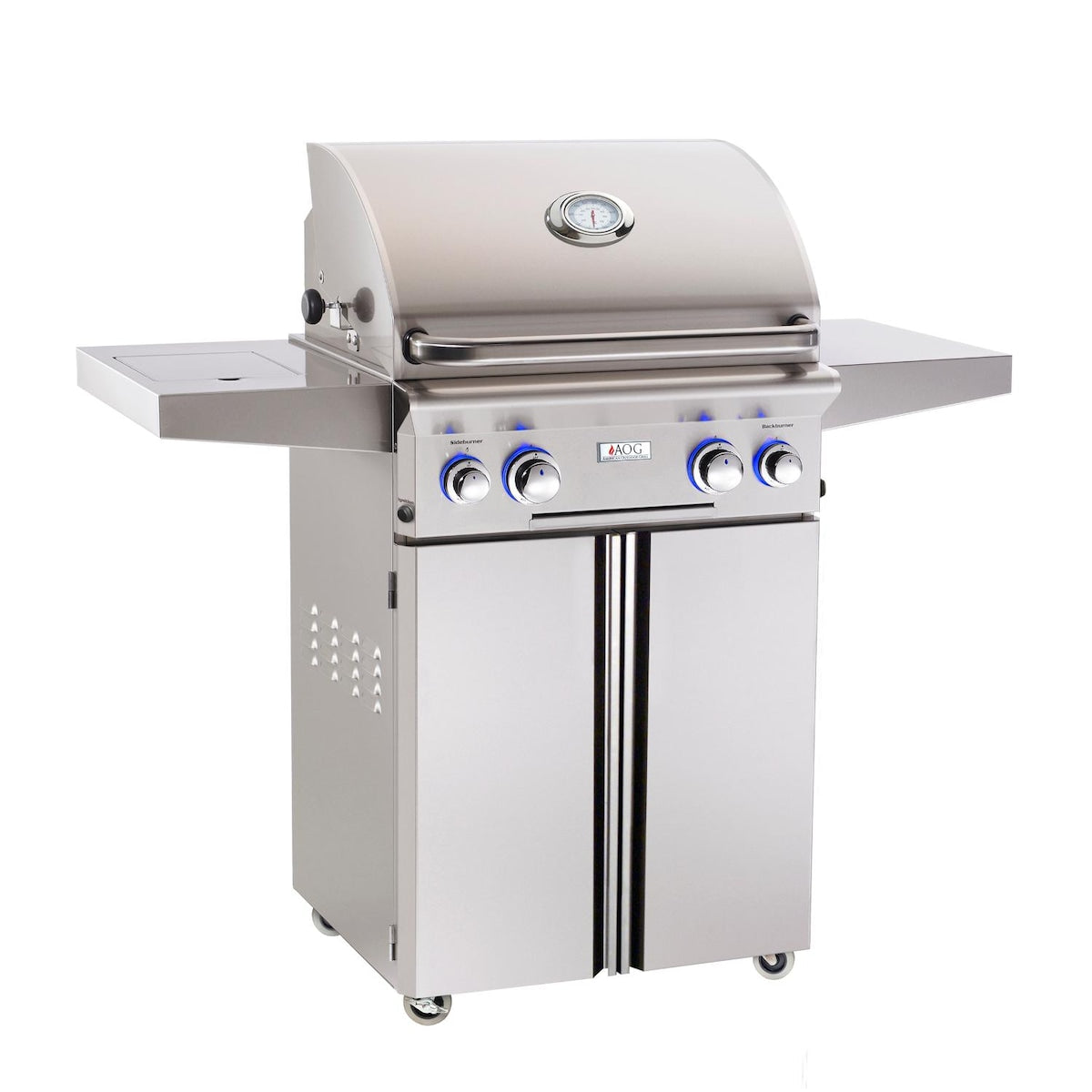 American Outdoor Grill L-Series 24-inch Freestanding Grill With Rotisserie and Single Side Burner