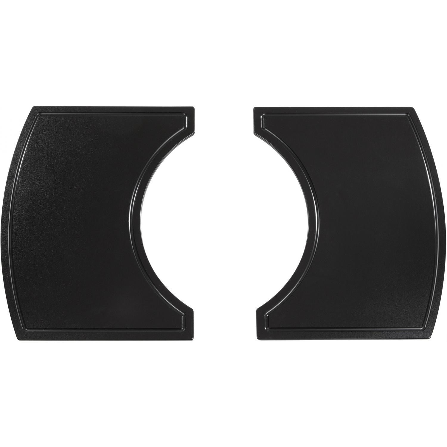 Primo 2-Piece Island Side Shelves for Steel Cart, Oval XL/Large