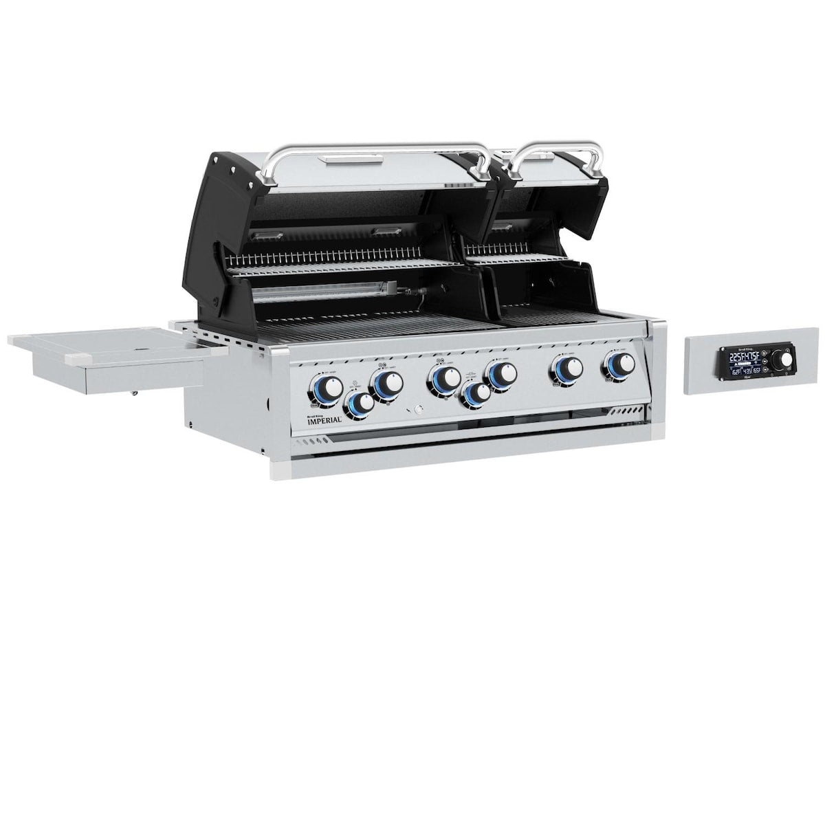 Broil King Imperial QS690 6-Burner Built-In Gas Grill With Rotisserie, Side Burner & iQue™ Technology Control