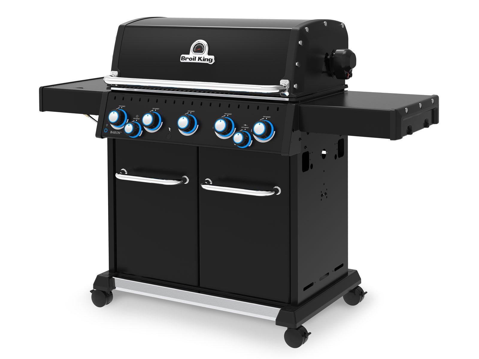Broil King Baron 590 PRO 5-Burner Gas Grill with Rotisserie and Side Burner - Shadow