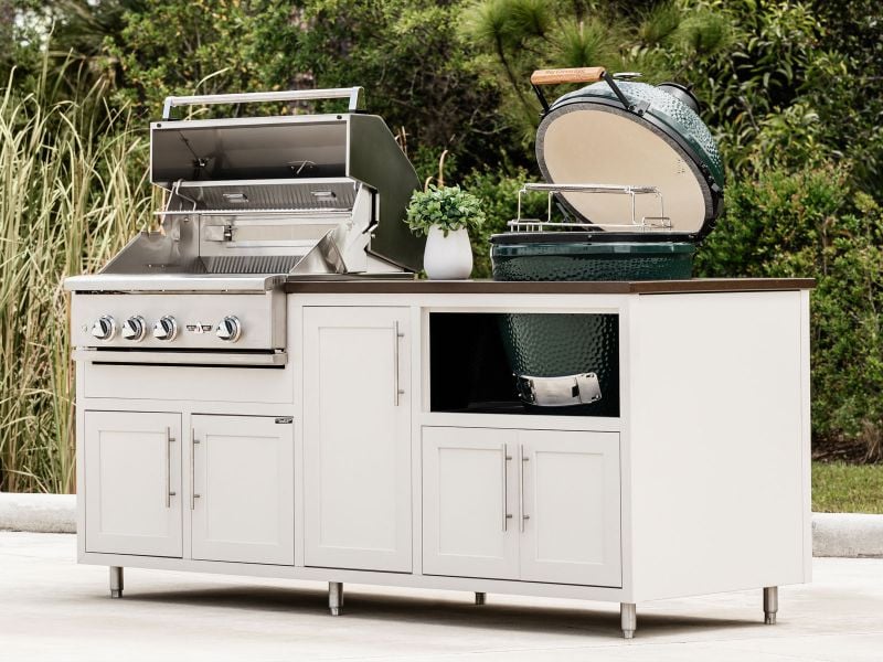 Challenger Designs 7-Ft Outdoor Kitchen Island with 32-Inch Delta Heat Gas Grill (Copy)
