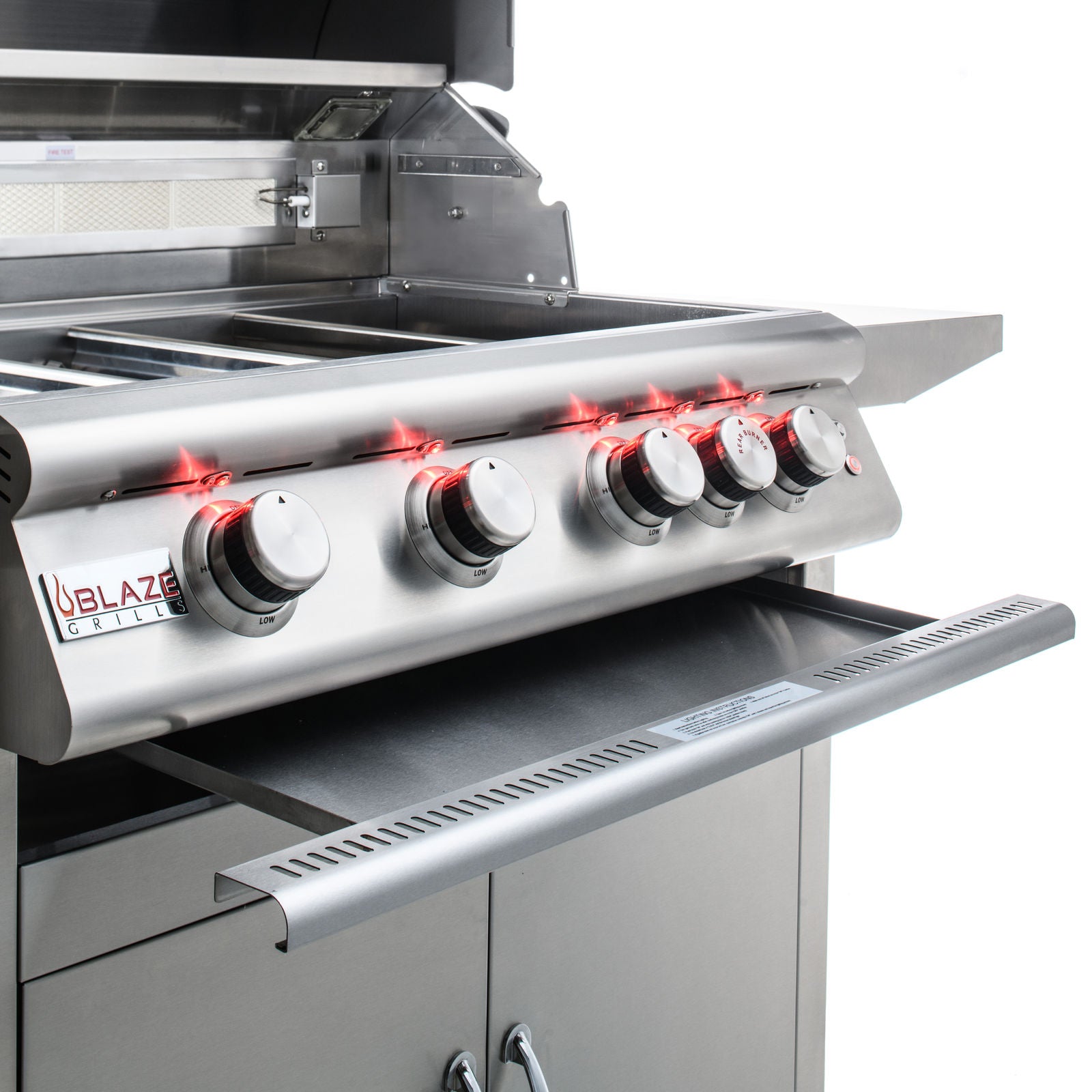 Blaze LTE 32-Inch 4-Burner Built-In Gas Grill with Rear Infrared Burner & Grill Lights (BLZ-4LTE2)