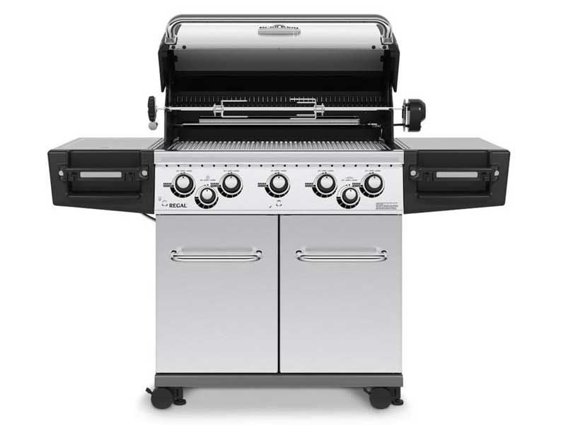Broil King Regal S590 Pro IR 5-Burner Gas Grill With Rotisserie & Infrared Side Burner