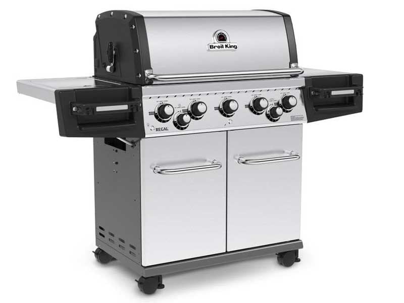 Broil King Regal S590 Pro IR 5-Burner Gas Grill With Rotisserie & Infrared Side Burner