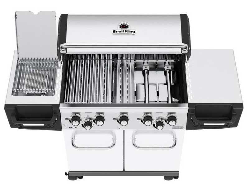 Broil King Regal S590 Pro IR 5-Burner Gas Grill With Rotisserie & Infrared Side Burner