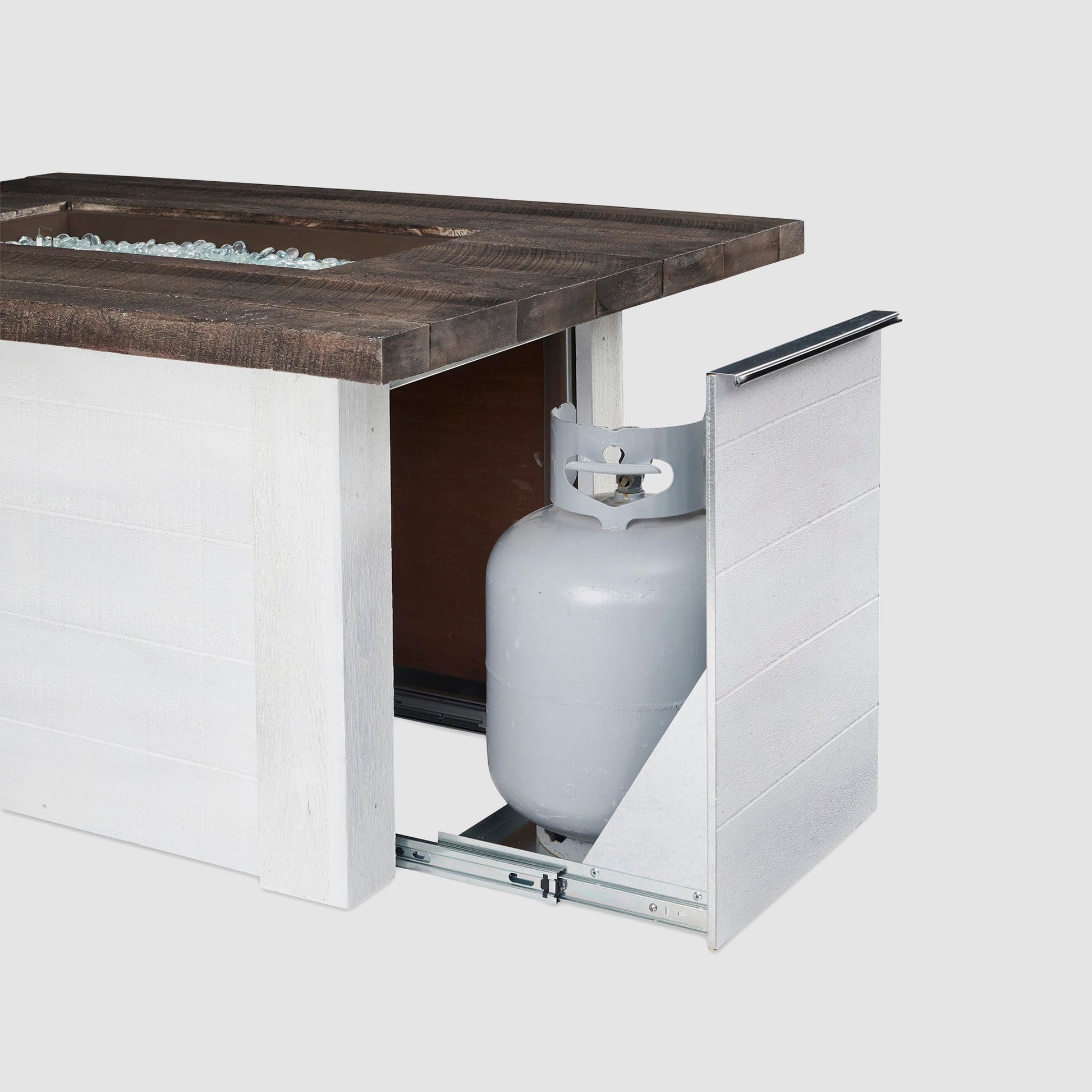 Alcott Rectangular Gas Fire Pit Table