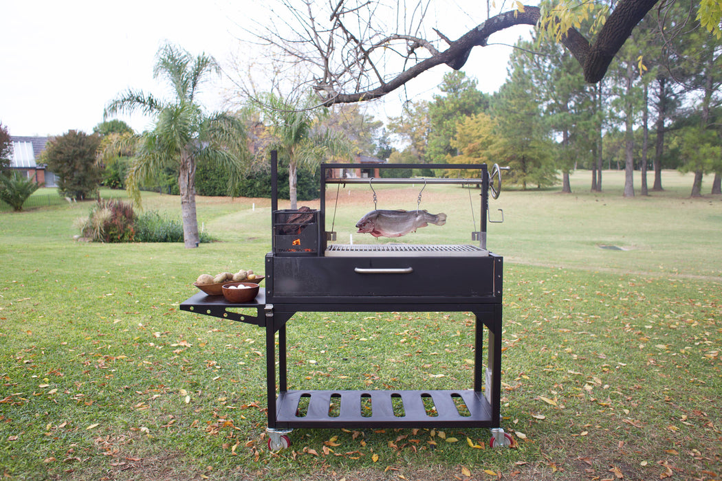 Tagwood BBQ Fully Assembled Argentine Santa Maria Wood Fire & Charcoal Grill - BBQ03SIF