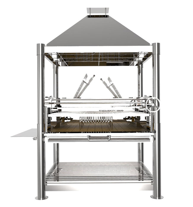Tagwood BBQ XL Argentine Stainless Steel Wood Fire & Charcoal Grill - BBQ22SS
