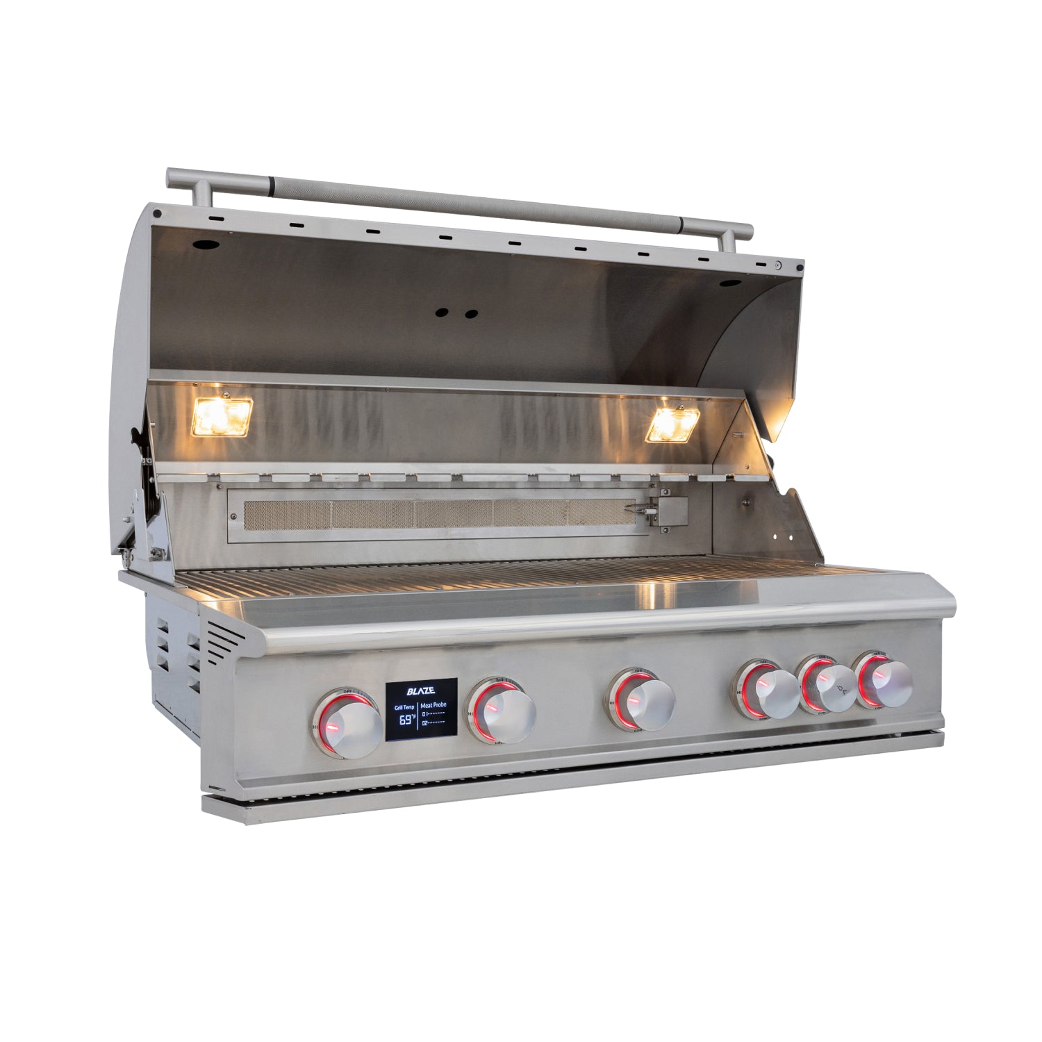 Blaze LTE PRO 40-Inch 5-Burner Built-in Grill w/ Digital Temperature Screen and Rear Infrared Burner