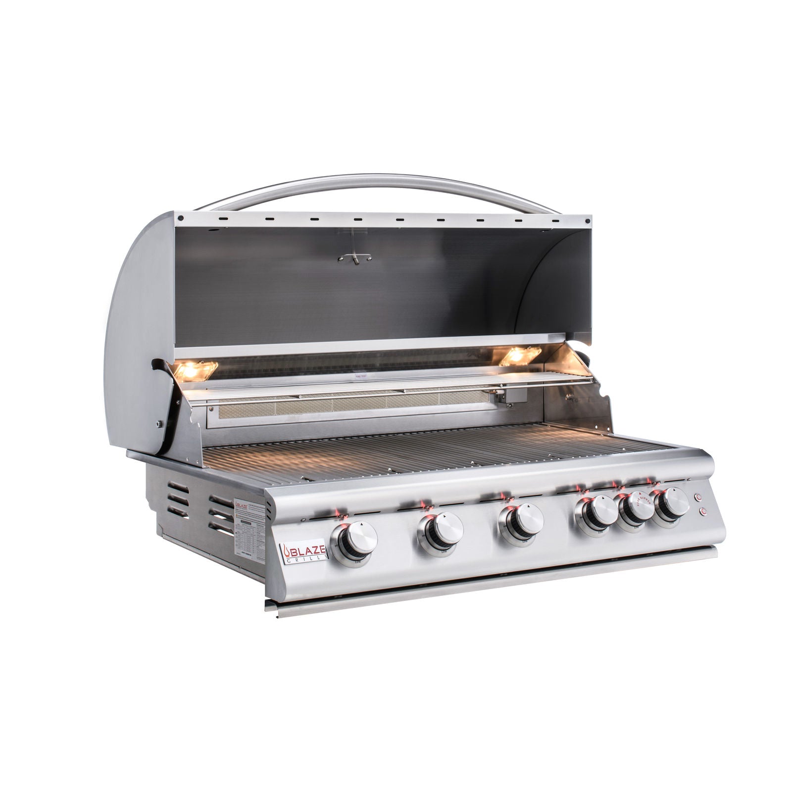 Blaze LTE 40-Inch 5-Burner Built-In Gas Grill with Rear Infrared Burner and Grill Lights