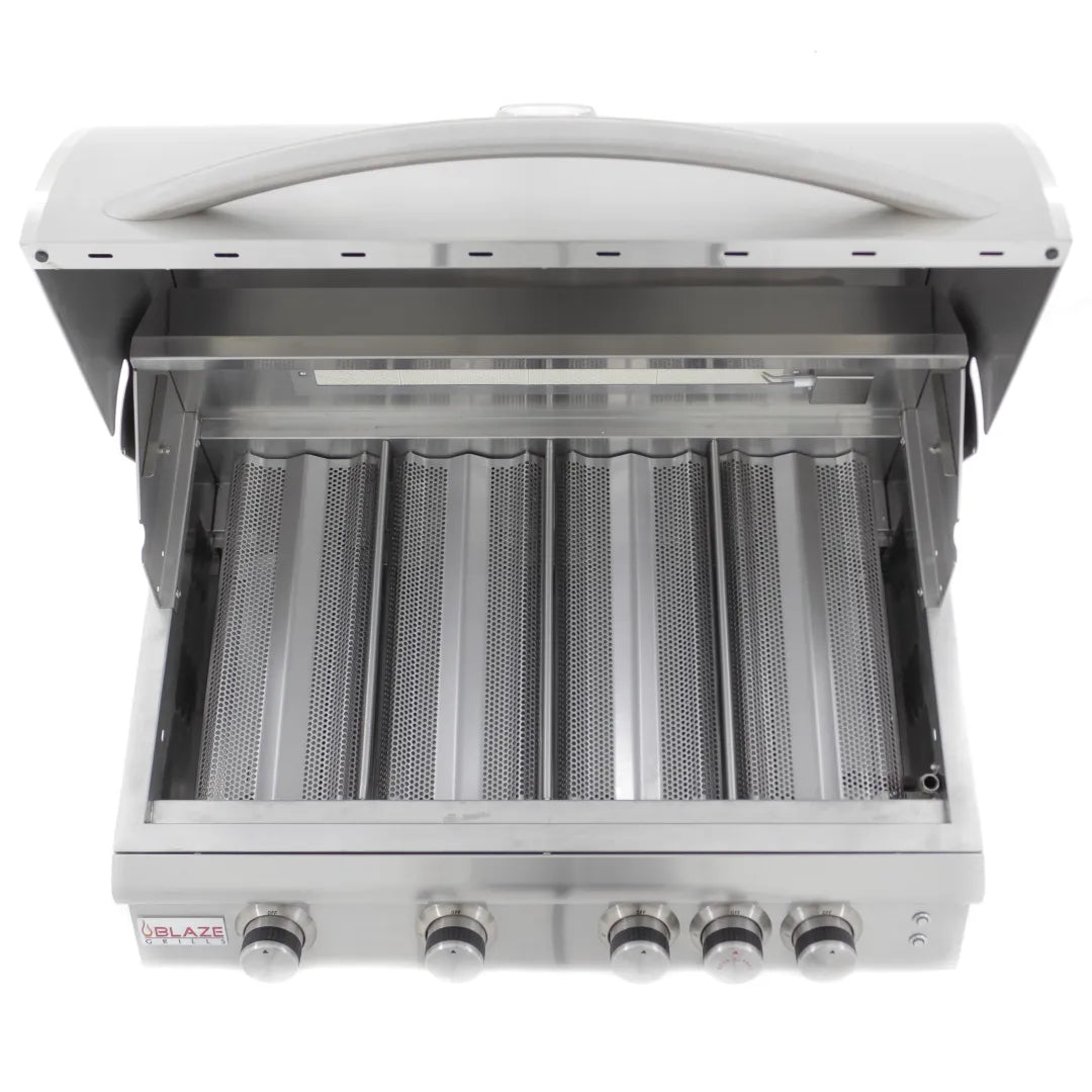 Blaze LTE Marine Grade 32-Inch 4-Burner Built-In Gas Grill with Rear Infrared Burner and Grill Lights (Discontinued)