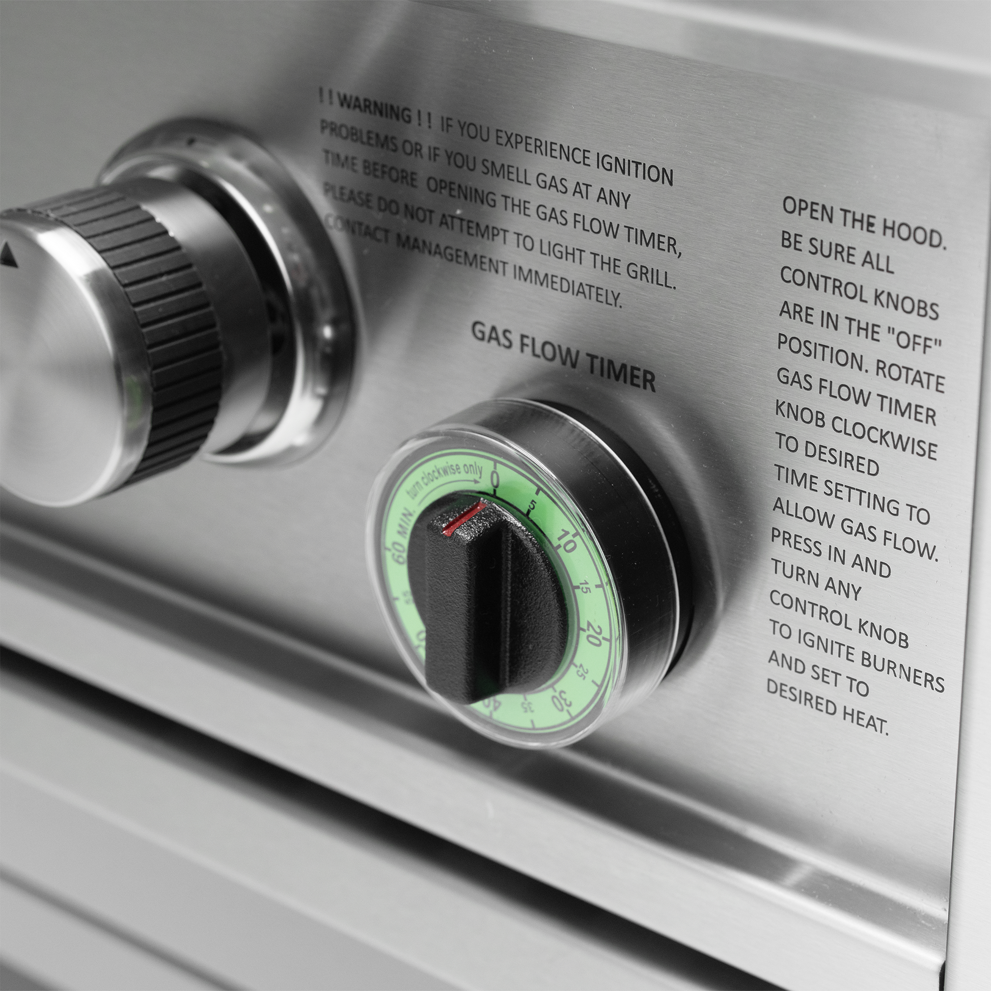 Videl Commercial 36-Inch 3-Burner Built-In Gas Grill with Built-In 1 Hour Timer