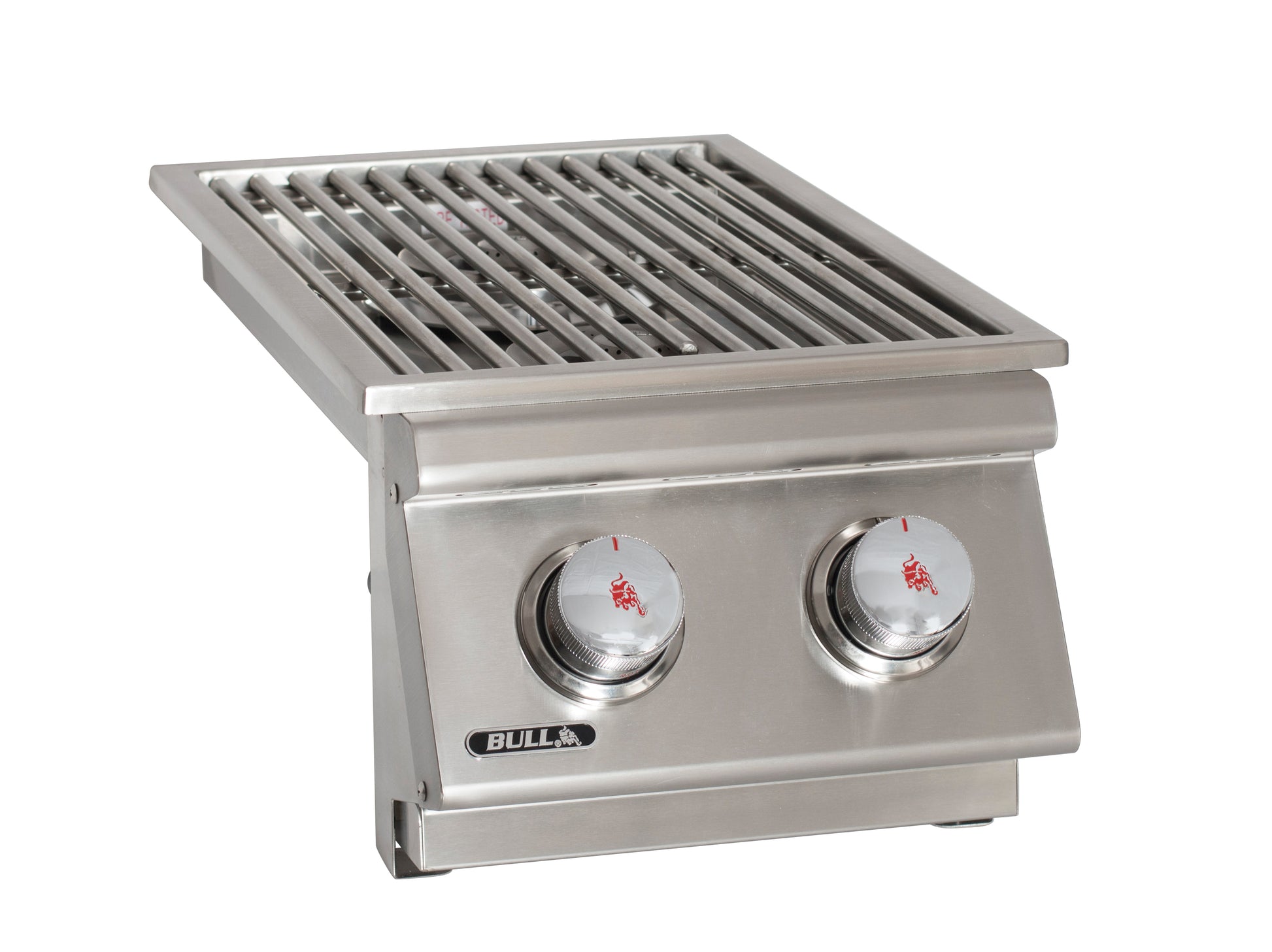 Bull Double Stainless Steel Built-In Side Burner with Stainless Steel Lid