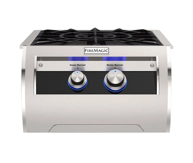 Fire Magic Echelon Diamond Series Power Burner w/ Porcelain Cast Iron Cooking Grid (19-6B2)