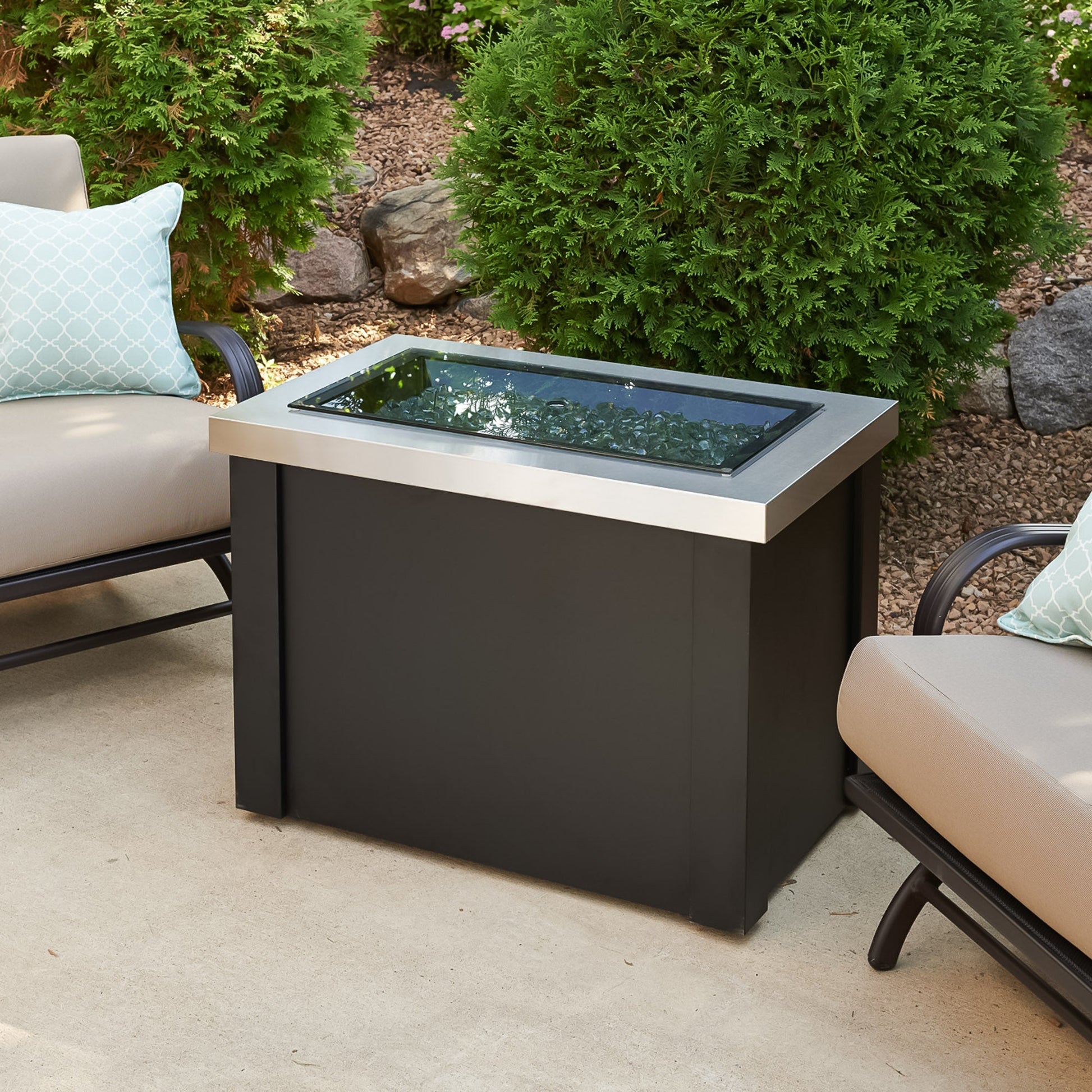 Providence Rectangular Gas Fire Pit Table