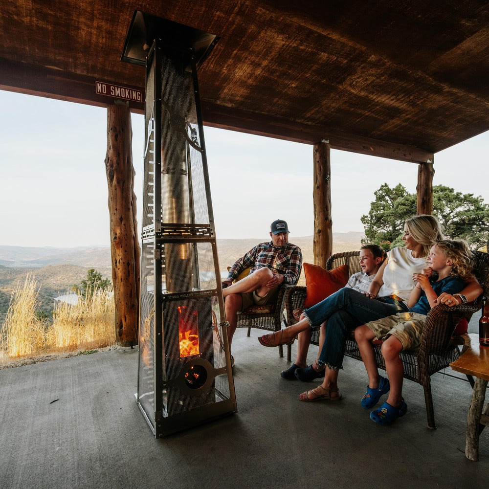 Timber Stoves Big Timber Elite Pellet Patio Heater Portable With Elite Safety Cage