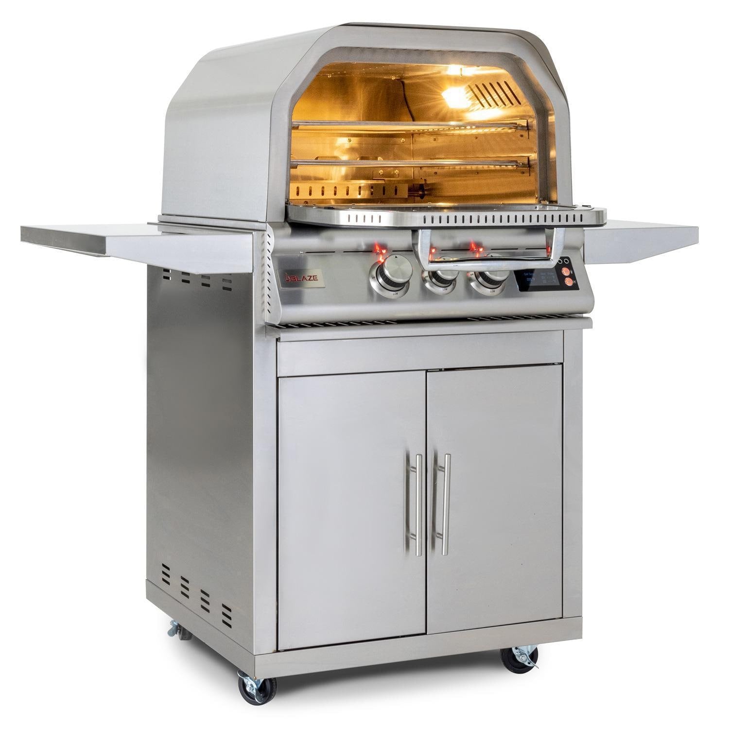 Blaze 26-Inch Freestanding Outdoor Oven W/Rotisserie & Cart