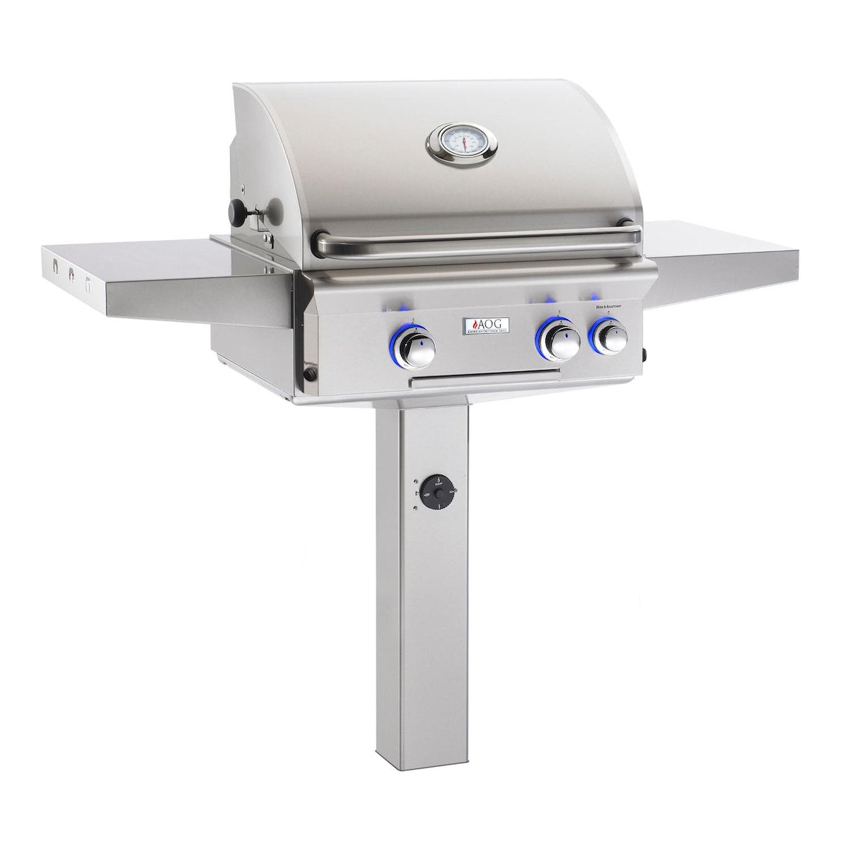 American Outdoor Grill L-Series 24-Inch In-Ground Grill With Rotisserie Backburner