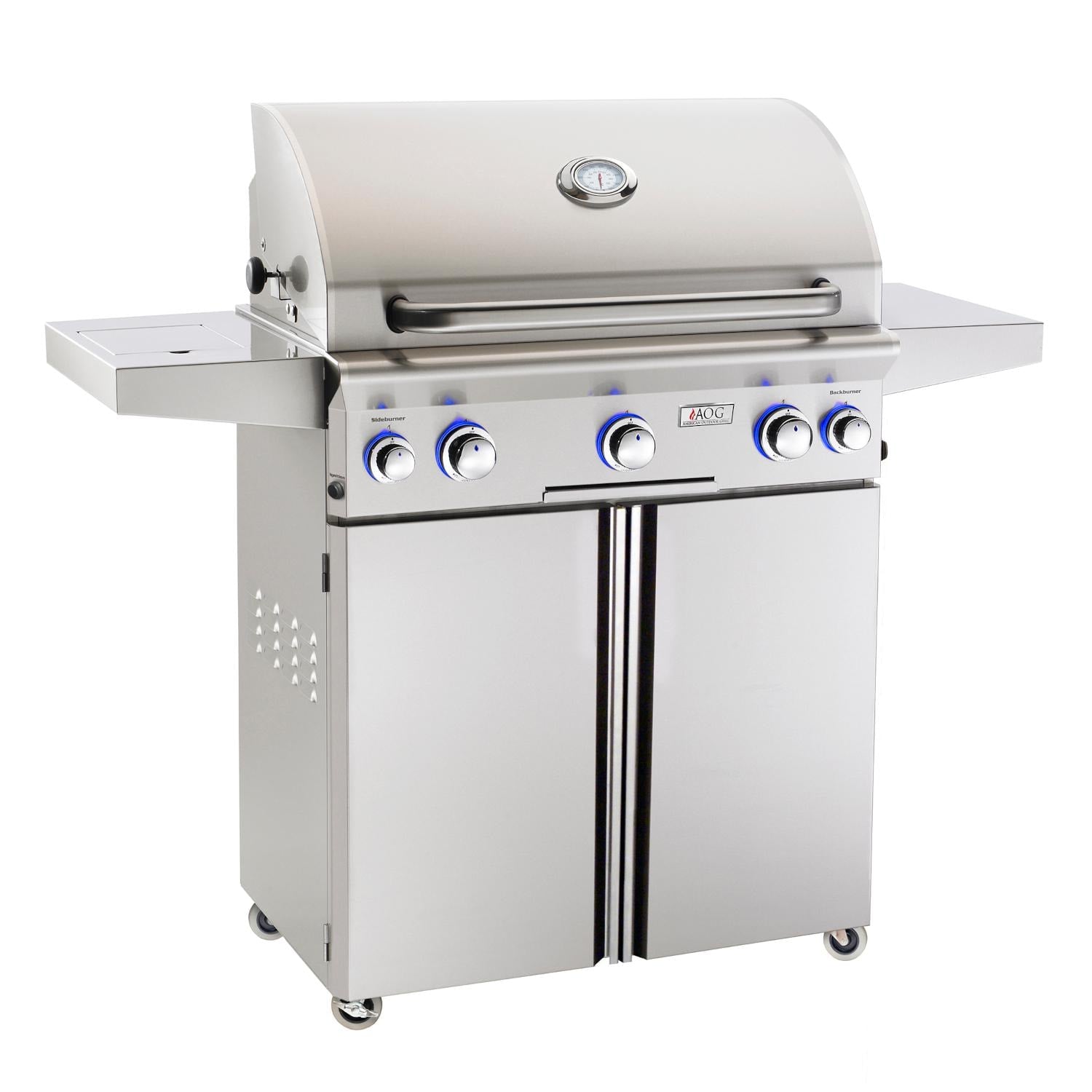 American Outdoor Grill L-Series 30-inch Freestanding Grill With Rotisserie and Single Side Burner