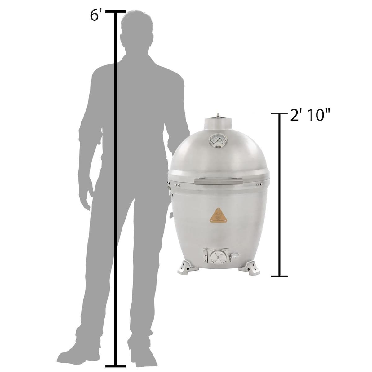 Blaze 20-Inch Cast Aluminum Kamado Charcoal Grill