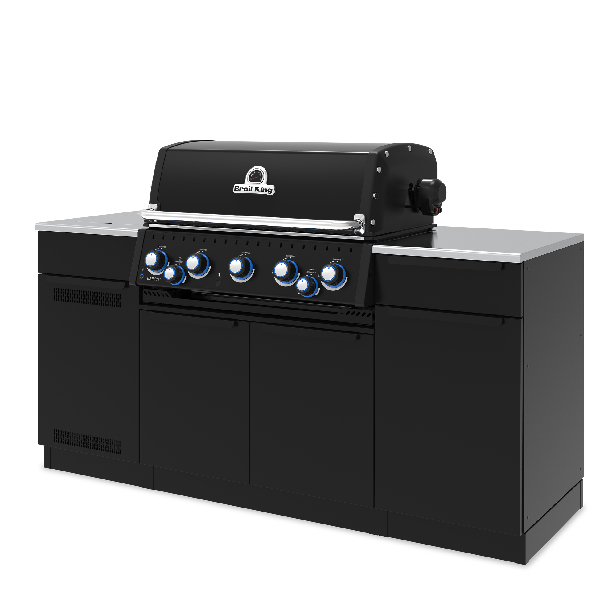 Broil King Baron 590i 5-Burner Gas Grill With Rotisserie & Side Burner - Shadow