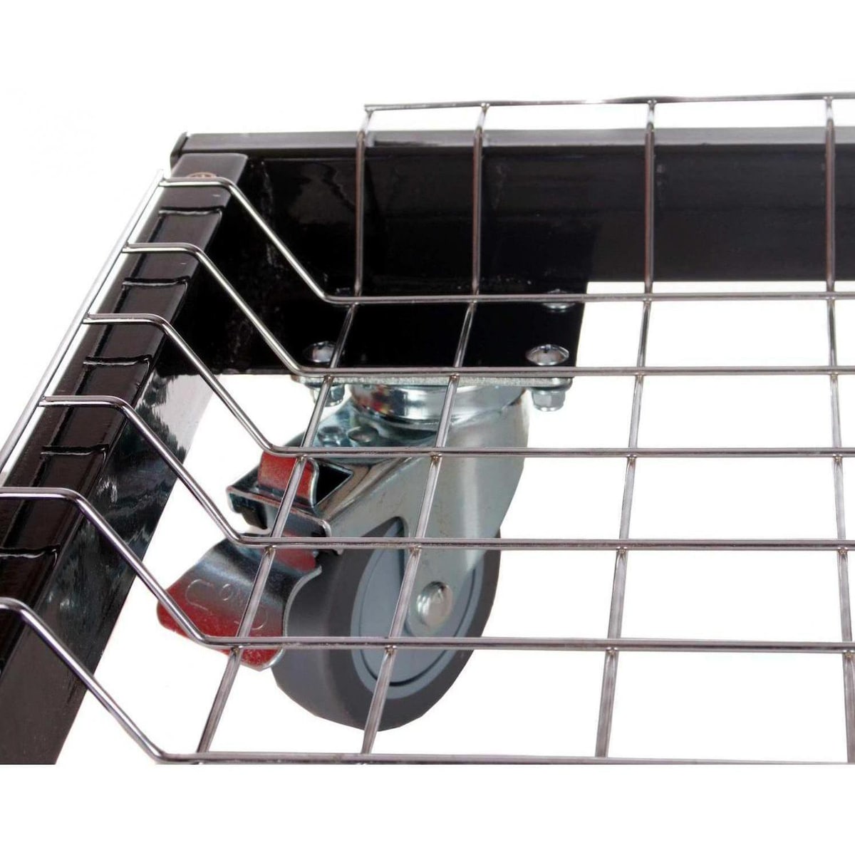 Primo Oval XL Ceramic Kamado Grill On Steel Cart With Side Shelves And Stainless Steel Grates