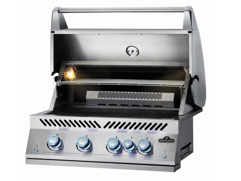 Challenger Designs 7 3/4-Ft Outdoor Kitchen Island with 32-Inch Napoleon Gas Grill, 24-Inch Refrigerator and Sink