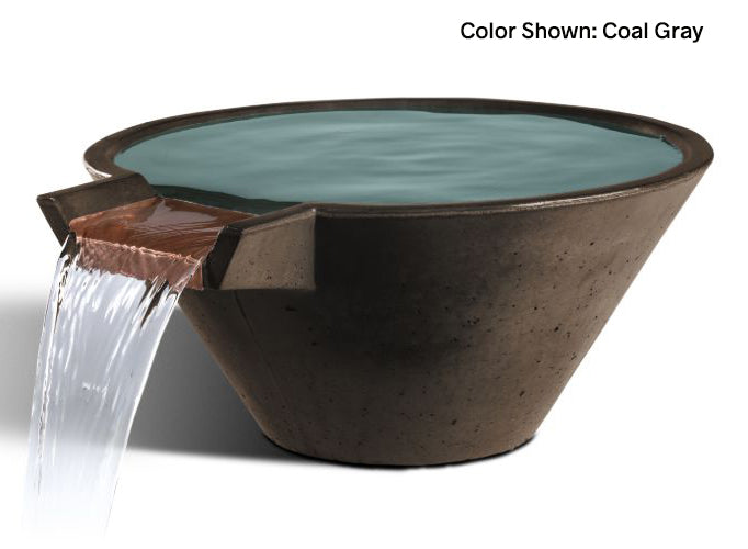 Cascade Conical Concrete Water Bowl