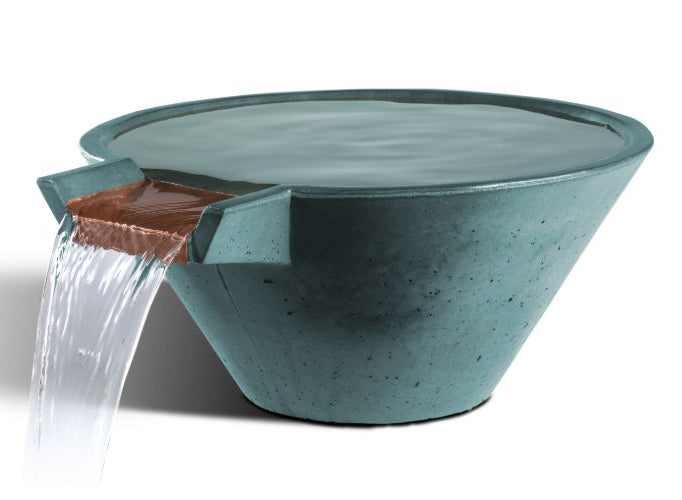 Cascade Conical Concrete Water Bowl
