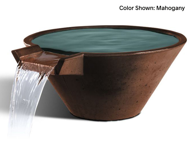 Cascade Conical Concrete Water Bowl