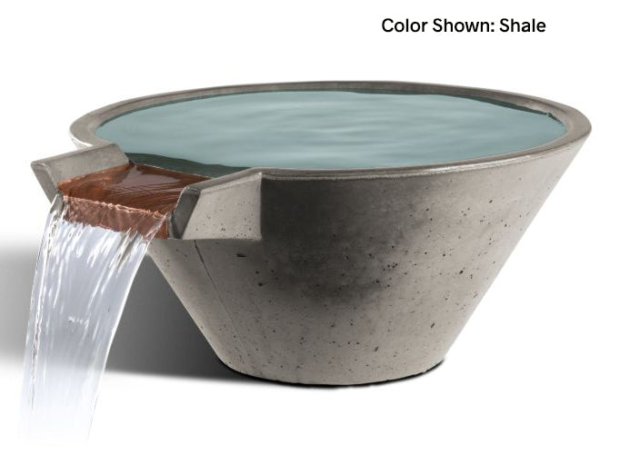 Cascade Conical Concrete Water Bowl