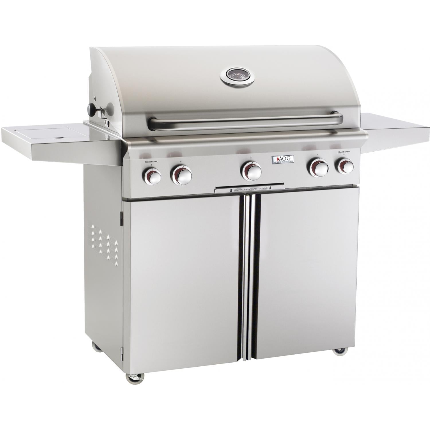 American Outdoor Grill T-Series 36-Inch Freestanding Grill With Rotisserie Backburner and Side Burner