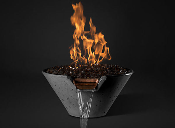 Cascade Water + Fire Conical (Match-Lit + Media Pan) - Propane