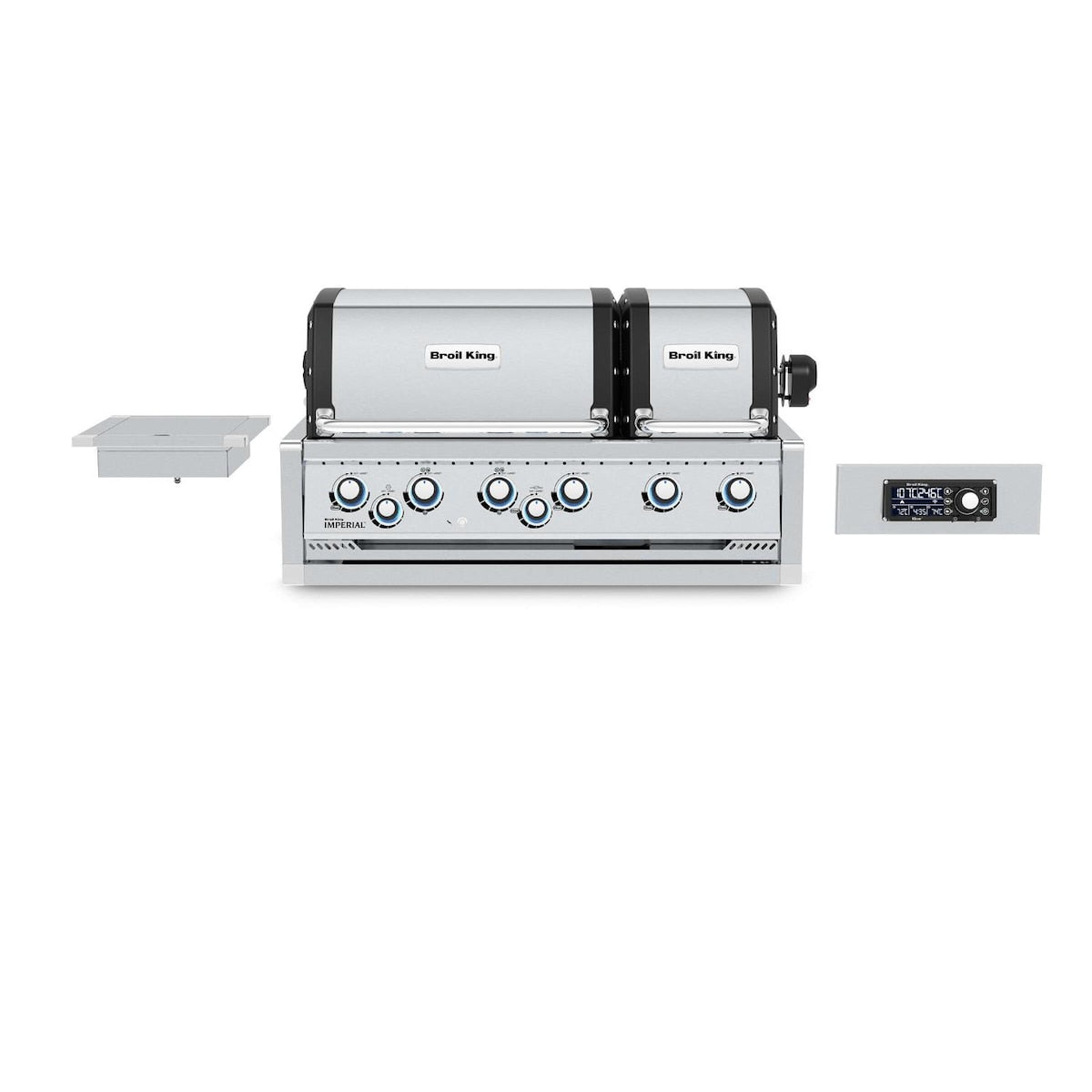 Broil King Imperial QS690 6-Burner Built-In Gas Grill With Rotisserie, Side Burner & iQue™ Technology Control