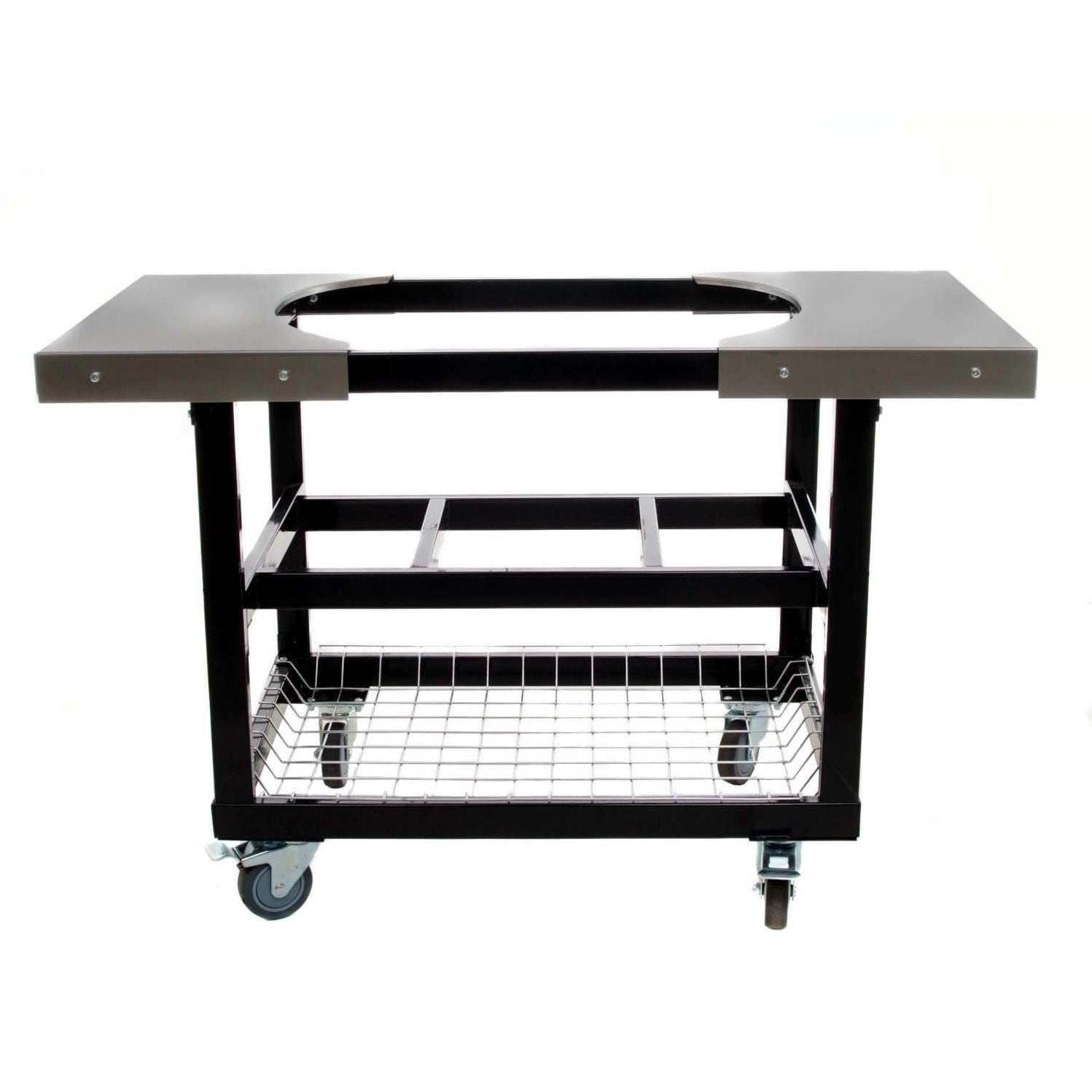 Primo Steel Cart with Stainless Steel Side Tables for Oval XL and Large