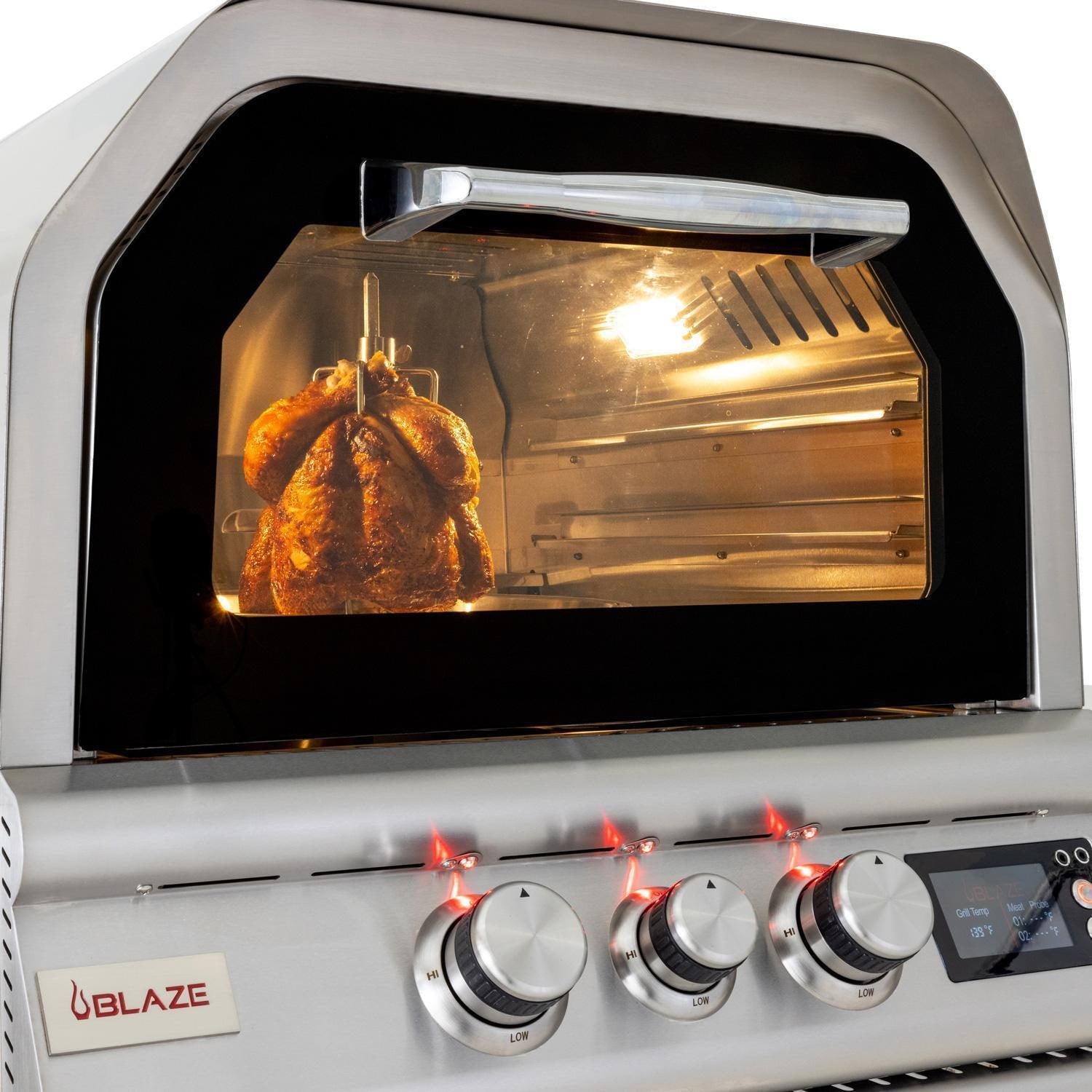 Blaze 26-Inch Freestanding Outdoor Oven W/Rotisserie & Cart