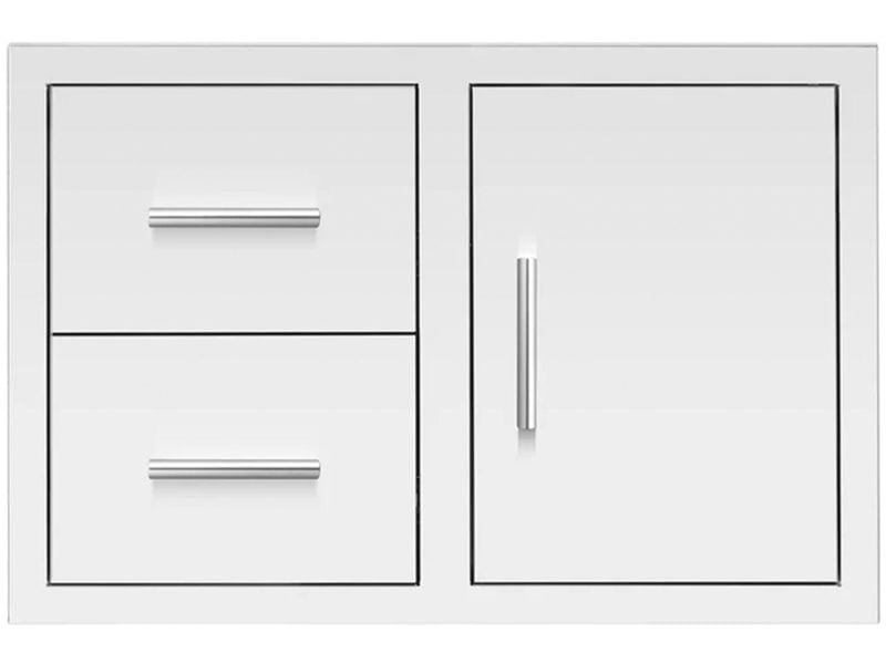 Summerset 33-Inch Stainless Steel Masonry Access Door & Double Drawer Combo