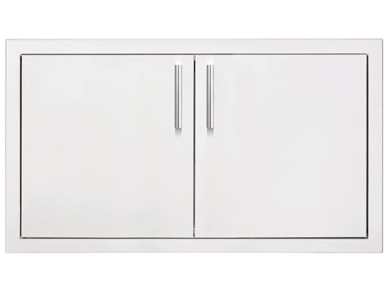 Summerset 33-Inch Stainless Steel Masonry Double Access Door with Hidden Hinge