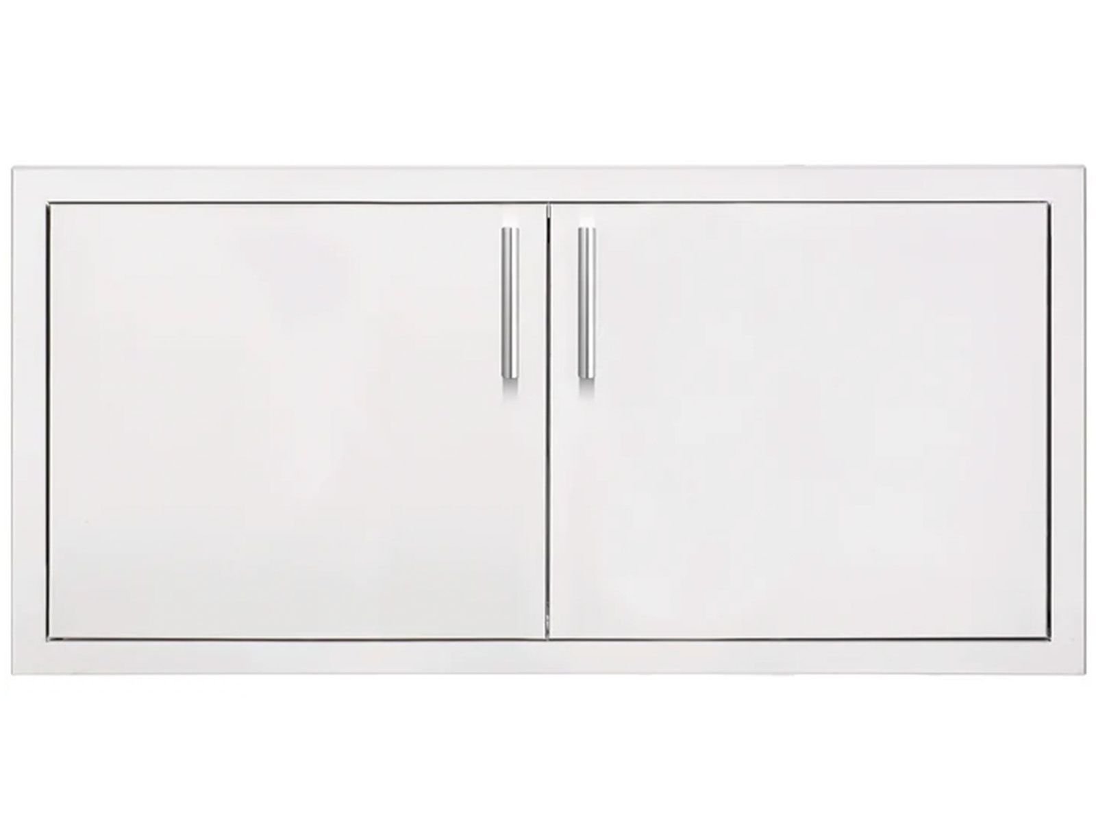 Summerset 36-Inch Stainless Steel 2-Drawer Dry Storage Pantry & Enclosed Cabinet Combo with Hidden Hinge