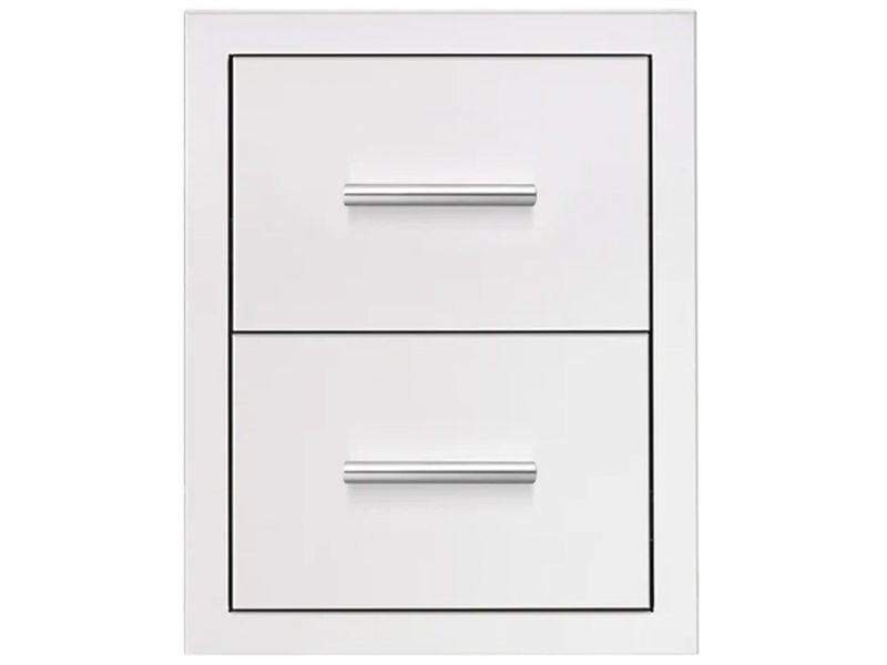 Summerset 17-Inch Stainless Steel Masonry Double Access Drawer