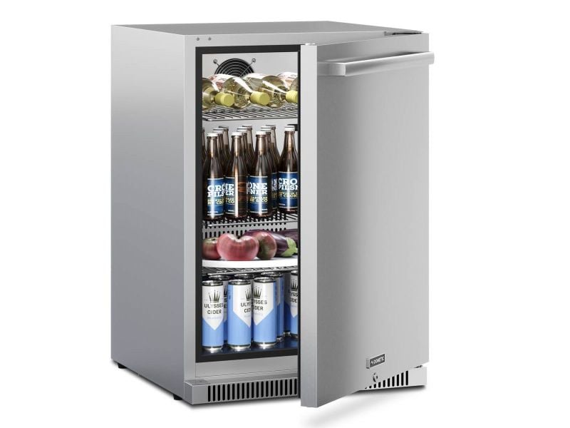 Challenger Designs 6 3/8-Ft Outdoor Kitchen Island with 32-Inch Delta Heat Gas Grill and 24-Inch Dometic Refrigerator