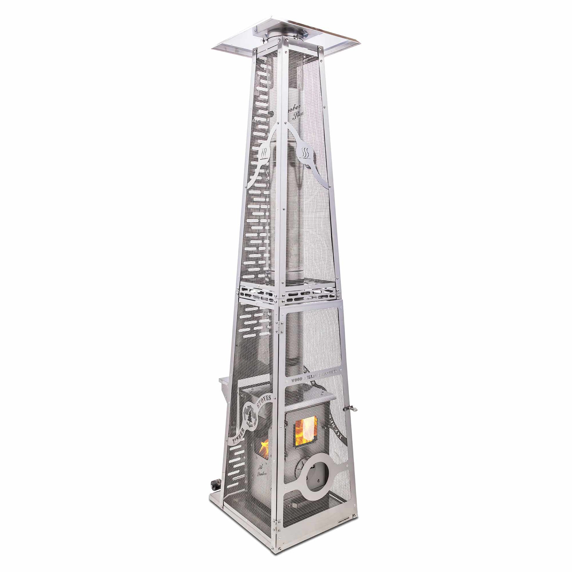 Timber Stoves Lil Timber Wood Pellet Patio Heater With Elite Safety Cage - WPPHLTSS1.0+CG