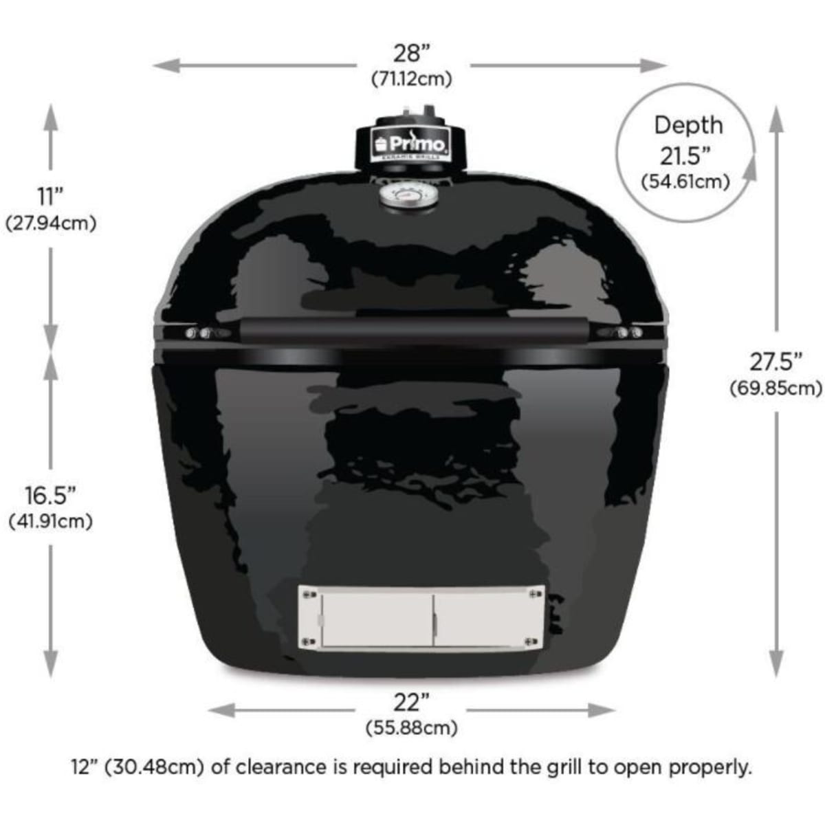 Primo Oval XL 400 Ceramic Kamado Grill On Curved Cypress Table (PGCXLH+PG00600)