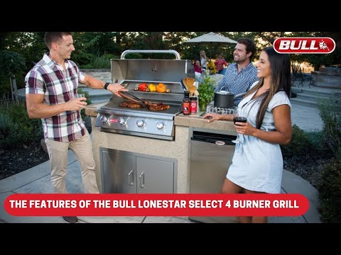 Bull Lonestar Select 30-Inch 4-Burner Freestanding Gas Grill