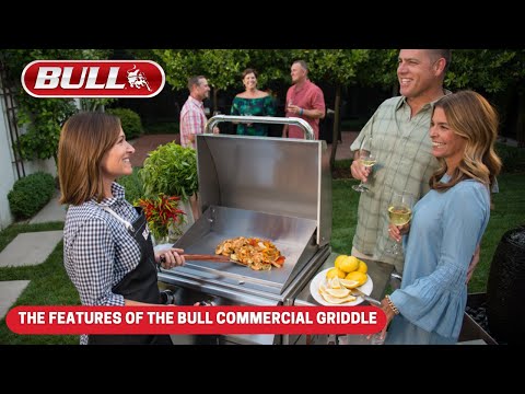Bull 30-Inch 4-Burner Built-In Commercial Style Flat Top Griddle