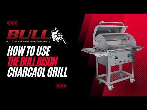 Bull Bison Premium 30-Inch Built-In Charcoal Grill